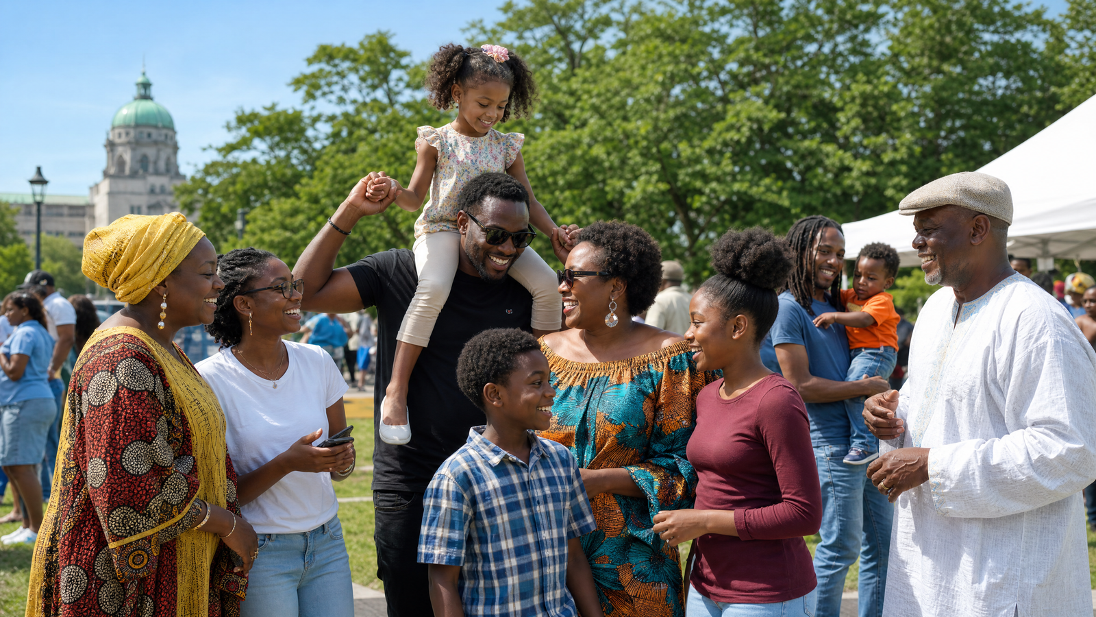 black canadian community event outdoors